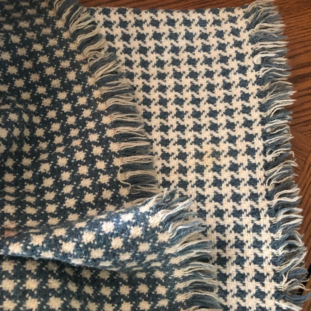 Vintage Bed Coverlet Throw Blanket